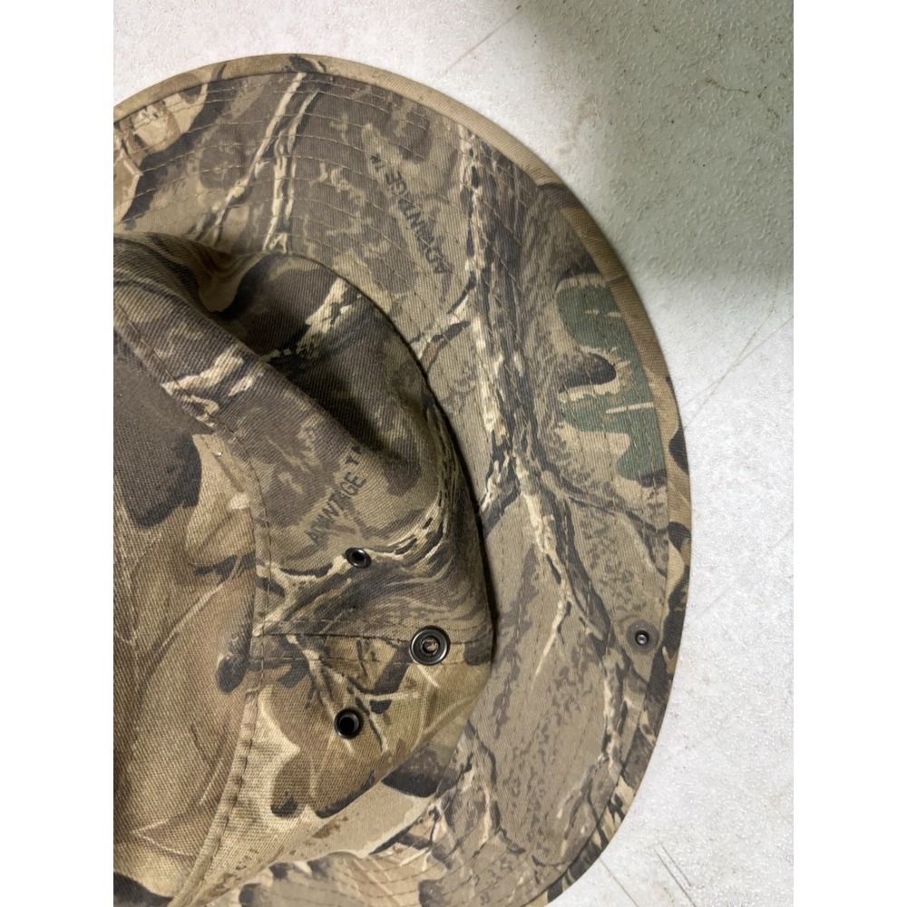 Advantage Timber Camo Hat 2.5" Brim 1" Self Band Size Large Made USA H5